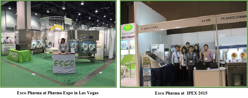 Esco Pharma exhibited concurrently in Pharma Expo Las Vegas and IPEX Packaging Expo in Jakarta