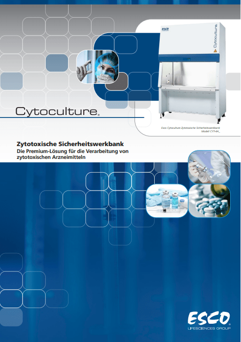 Cytoculture™ Cytotoxic Cabinet Brochure​ (German)