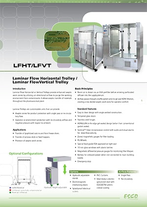 Laminar Flow Horizontal/Vertical Trolley Sell Sheet​